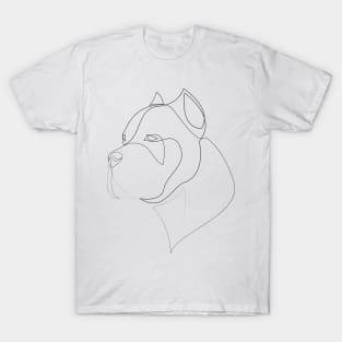 Cane Corso - one line dog T-Shirt